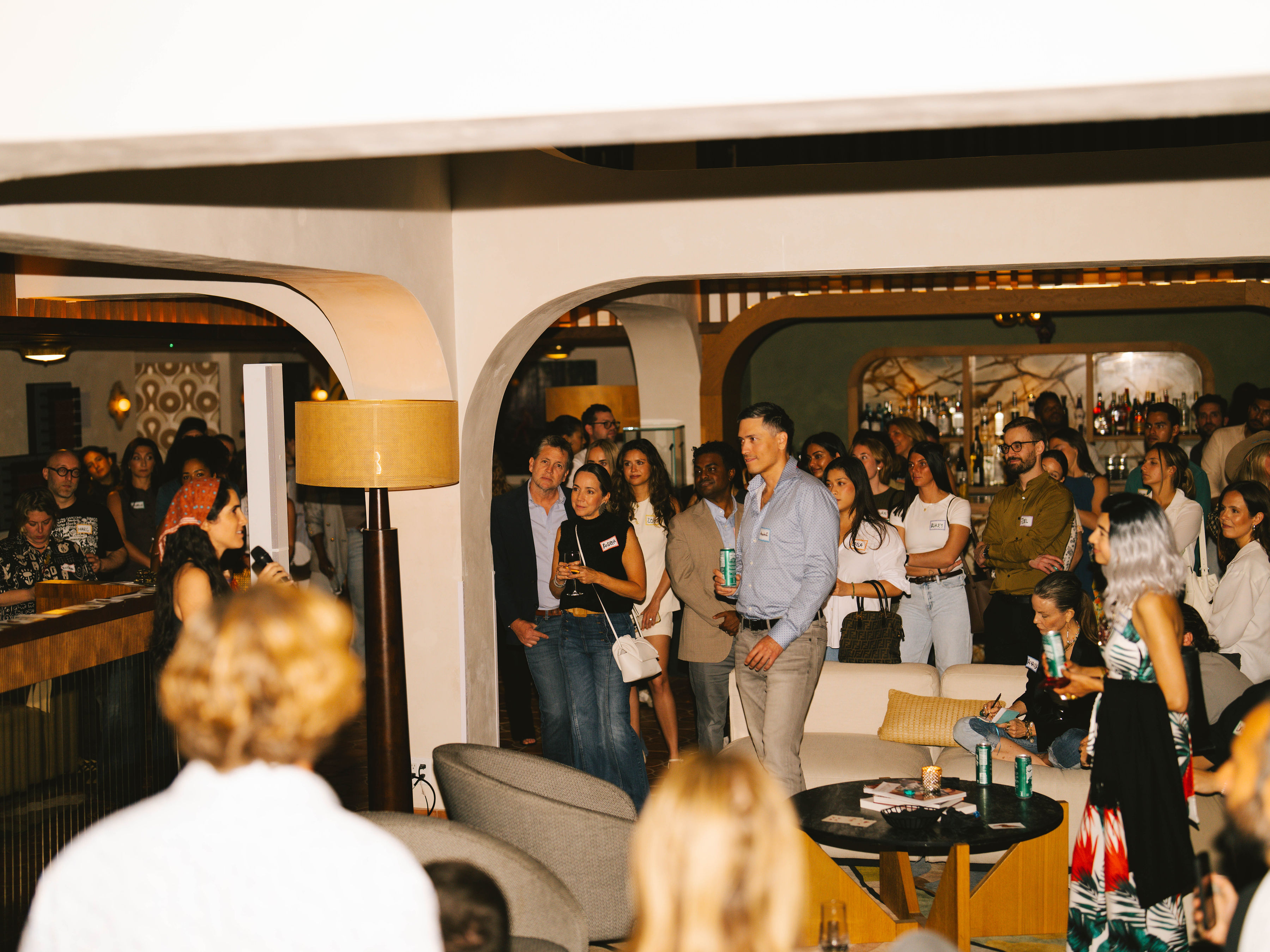 Packed room at Anti-Networking Miami at Sublime